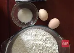 Illustration of how to make bacon pizza 1