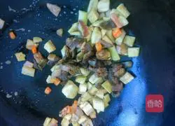 Vegetarian Illustration of making braised noodles 7