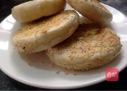 Illustration of how to make sesame candy heart thousand-layer puff pastry 19