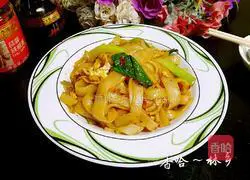 Illustration of how to make fried rice noodles 12