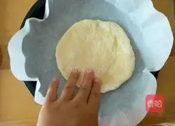 Double Illustration of making sausage thin crust pizza 4
