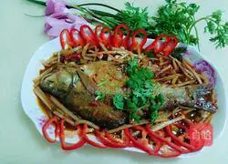 Illustration of how to make spicy fish with winter bamboo shoots 8