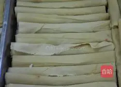 Illustration of how to make Baiye Qianzhang Meat Rolls 4