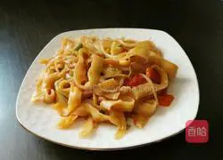 Illustration of how to make vegetarian fried noodles 8