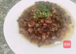 Illustration of how to make diced pork in sauce 12