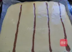 Illustration of how to make Chiba pattern sponge cake 12