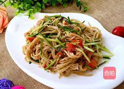 Illustration of how to bake oatmeal noodles 9