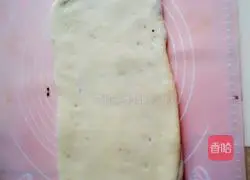 Illustration of how to make braided bean paste toast 8