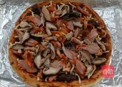 Orleans Chicken Leg Mushroom Pizza Recipe Illustration 9