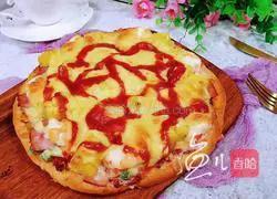 Pineapple and Shrimp Pizza Recipe Illustration 19