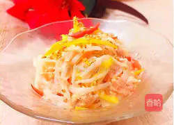 Illustration of how to make shredded tuna and radish salad 7