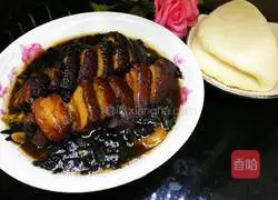Illustration of how to make braised pork with tea and plum vegetables 17