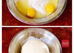 Illustration of making pan mini pizza 1