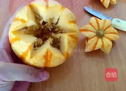 Illustration of how to make pumpkin paella 1