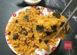 Illustration of how to make seaweed, floss and scallops 15