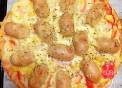 Q Sausage Bell Pepper Pizza (20 Minutes Quick Meal) Recipe Illustration 10