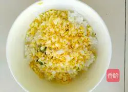 Illustration of how to make tuna rice balls 8