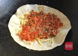 Mexican lamb pizza taco recipe illustration 4