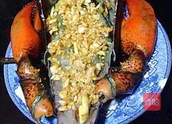 Illustration of how to make garlic lobster with open side 4