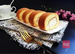 Illustration of how to make cream cake rolls 16