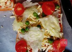 Illustration of how to make toast pizza 5