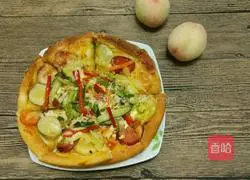 Illustration of making as big a pizza as you want 18