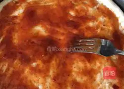 Prawn fish ball pizza Practice illustration 4