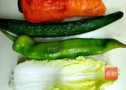 Illustration of how to make refreshing noodles 1