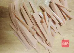 Illustration of making fried rice noodles 2