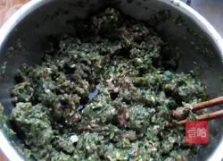 Shepherd's Purse Pearl Meatballs.Recipe 6