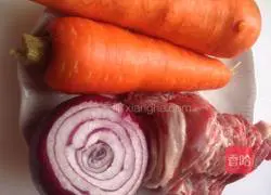 Illustration of how to make mutton rice pilaf 1