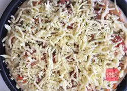 Illustration of how to make potato minced shrimp and beef pizza 12