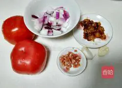 Illustration of how to make diced chicken pizza sauce 1