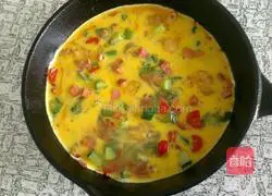 Illustration of how to make egg pizza 6