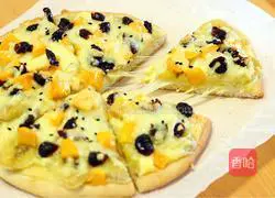 Mango Banana Cranberry Pizza Recipe Illustration 11