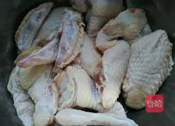 Red Illustration of braised chicken wings 2