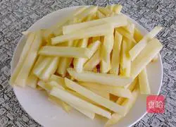 Illustration of how to make delicious French fries 2