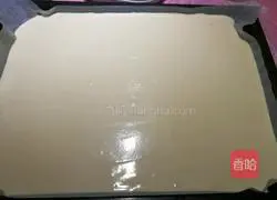 Taro paste Illustration of how to make meat floss box cake 2