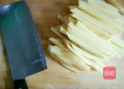 Illustration of how to make French fries 1