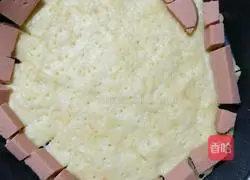 Illustration of how to make ham pizza 6