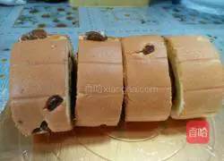 Illustration of how to make raisin cake rolls 14