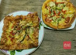 Illustration of how to make as big a pizza as you want 19