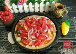 Illustration of homemade pizza 3