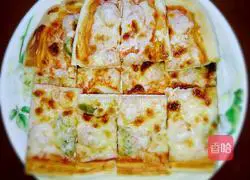 Illustration of how to make shrimp pizza 6