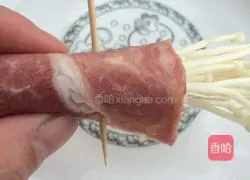 How to make bacon rolls with enoki mushrooms Illustration 4