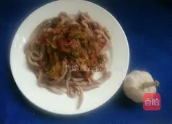 Illustration of how to make purple sweet potato noodles 12