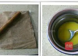 Illustration of how to make no-bake mango cheesecake 2