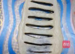 Illustration of how to make bean paste bagels 8