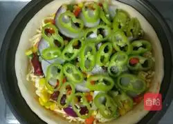 Illustration of how to make pastoral pizza 15