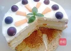 Illustration of how to make fruit cream cake 7
